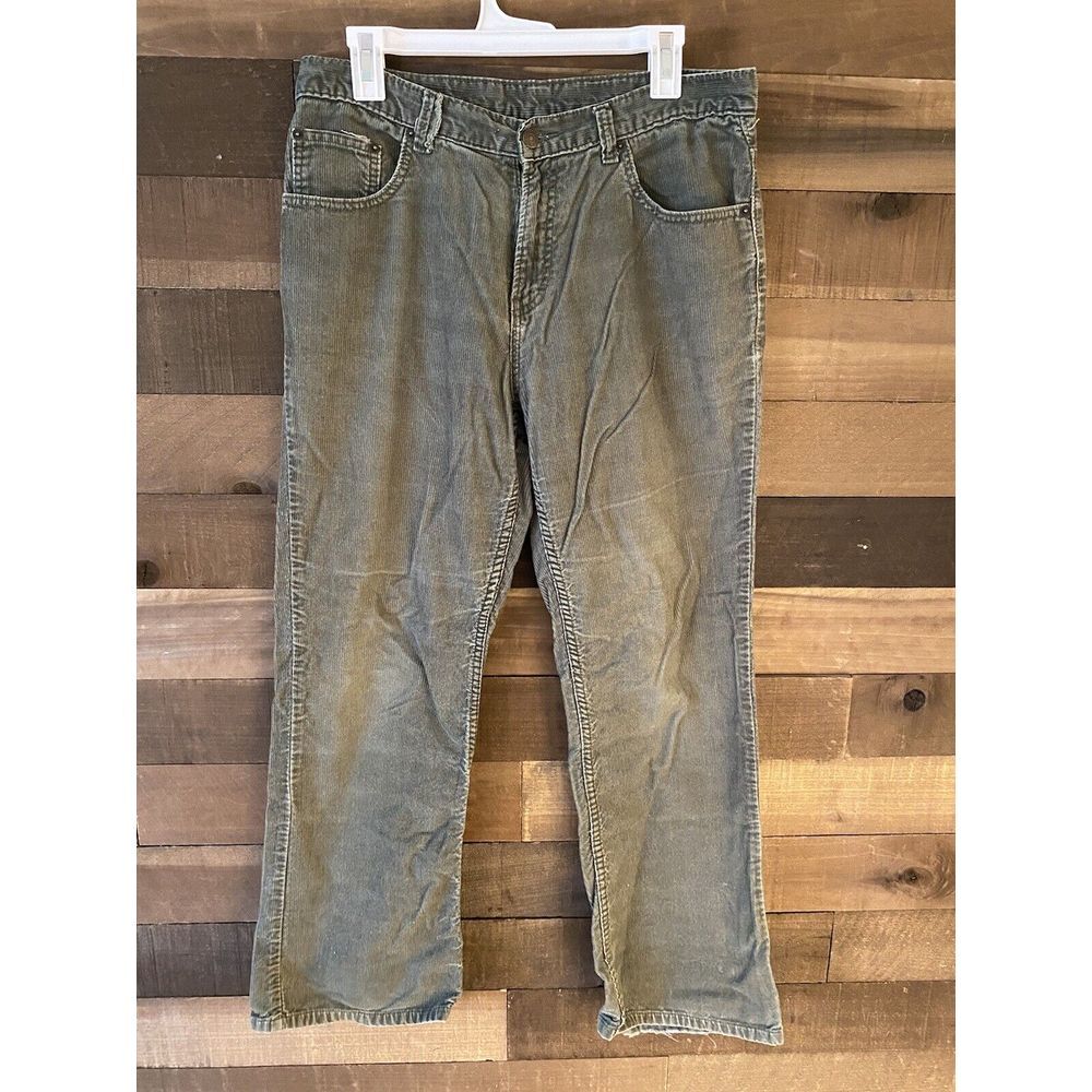 Jordache Jeans Vintage Green Corduroys Women's Size 13/14 Y2K 90s Jeans Pants